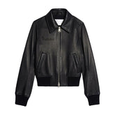Peltskin Zip-Up Leather Jacket