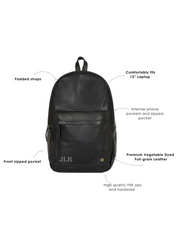 Black Peltique Classic Backpack