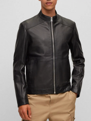 Cascade Slim Fit Leather Jacket