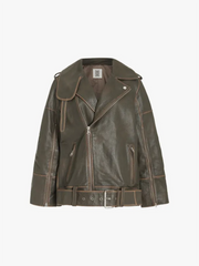 Premium Enigma Grained Leather Jacket