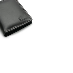 Peltskin Handmade Black Mini Leather Wallet for Men