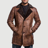 Cinnamon Distressed Leather Jacket