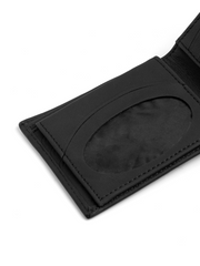 Men's Basic Black Peltskin Wallet | 100% Cow Peltskin