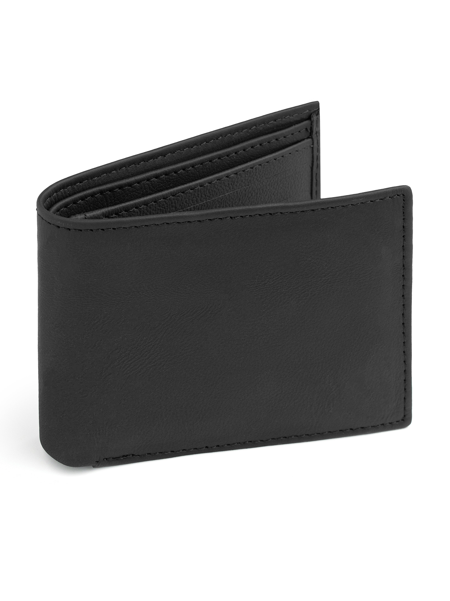 Men's Basic Black Peltskin Wallet | 100% Cow Peltskin