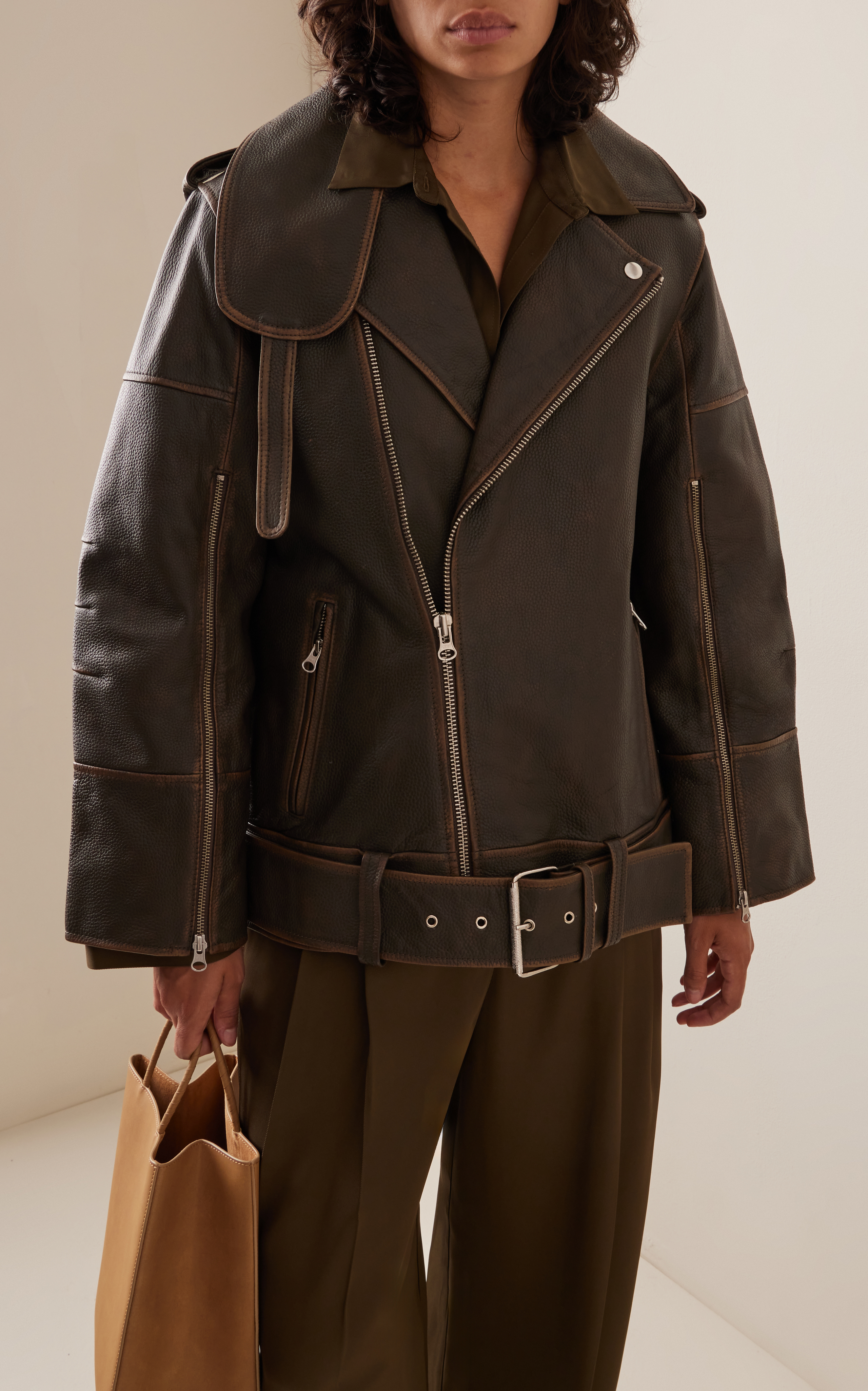 Premium Enigma Grained Leather Jacket