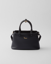 Peltskin Buckle Small Leather Handbag With Double Belt