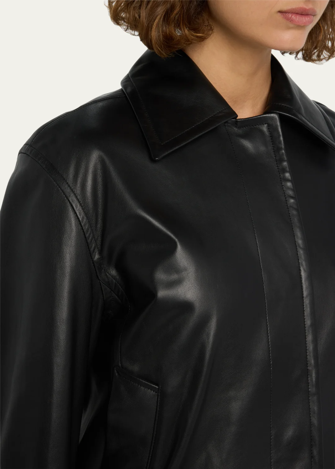 Iconic Leather Bomber Jacket