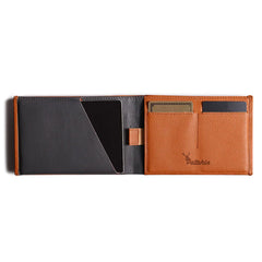 Peltskin Travel Wallet with RFID Protection - Tan/Grey