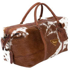 The Armada Duffle - Cowprint | PeltSkin Collection