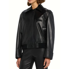 Peltskin Lambskin Leather Bomber Jacket