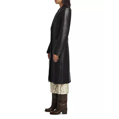 Peltskin Leather Tailored Coat