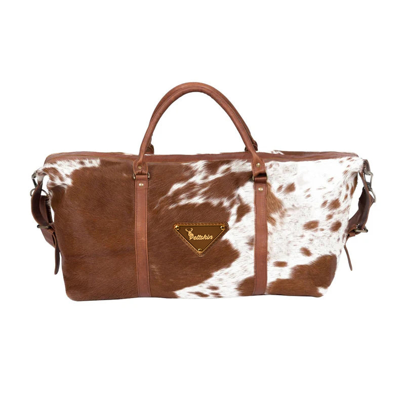 The Armada Duffle - Cowprint | PeltSkin Collection