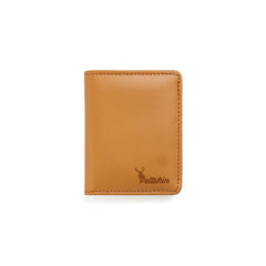 Peltskin Handmade Camel Brown Mini Leather Wallet for Men