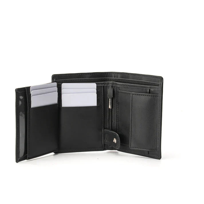 Black Trifold Peltskin Wallet