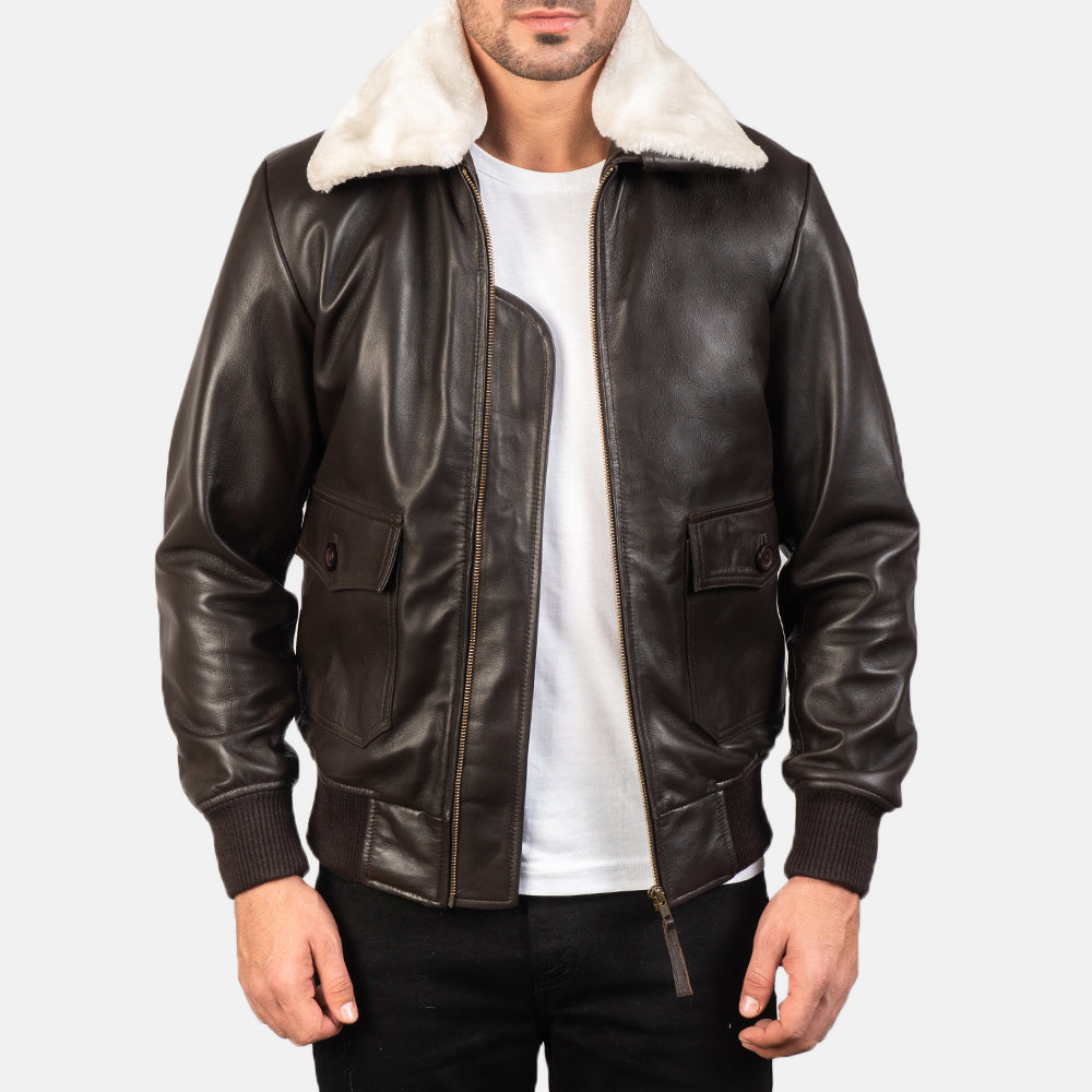 Airin G-1 Brown Leather Jacket