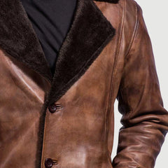 Cinnamon Distressed Leather Jacket