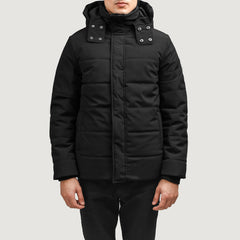 Exton Black Hooded Down