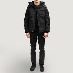 Exton Black Hooded Down