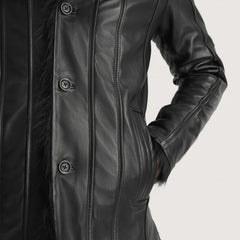 Furcliff Black Leather Jacket