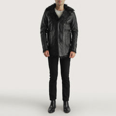 Furcliff Black Leather Jacket