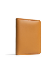 Handcrafted Camel Brown Mini Peltskin Wallet For Men