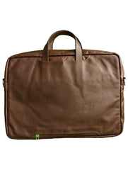 Peltskin Leather Laptop Bag - Dark Brown | Premium Genuine Leather Laptop Briefcase for Work & Travel | Classic & Durable